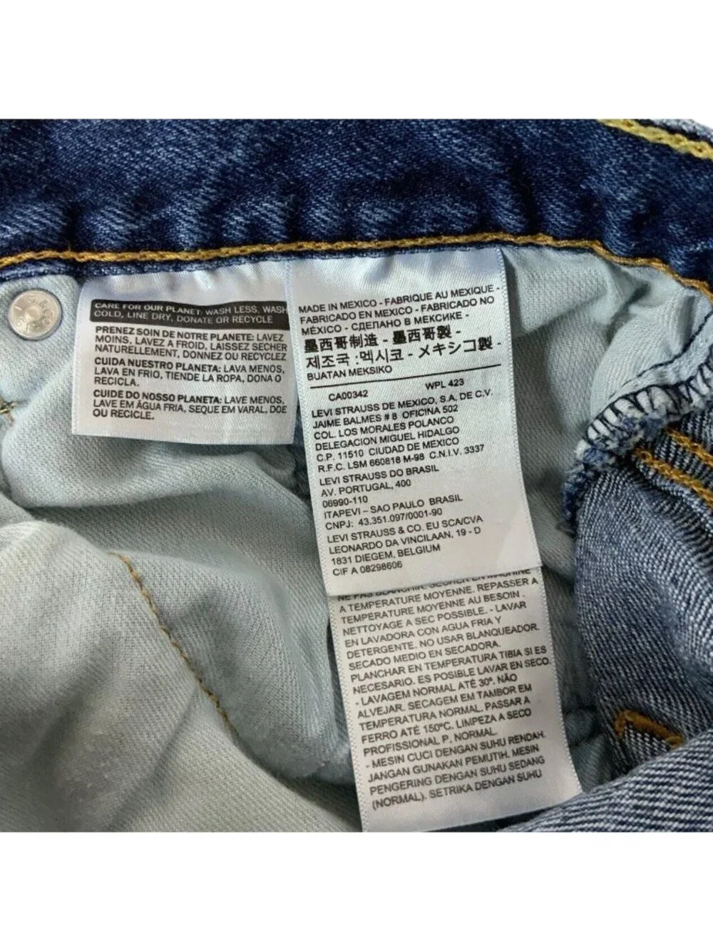 Levi’s 569 Relaxed Fit Straight Shorts Mens Size 34 Medium Wash Denim Jorts